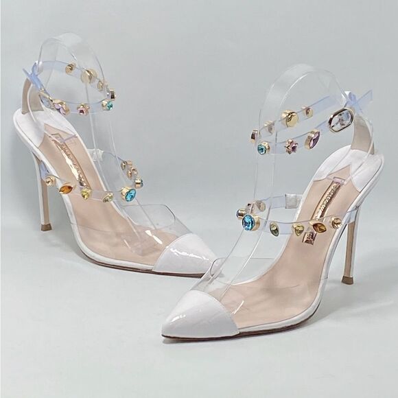 Sophia Webster Camille Embellished Ankle-Strap Pumps size 40 - Picture 1 of 14